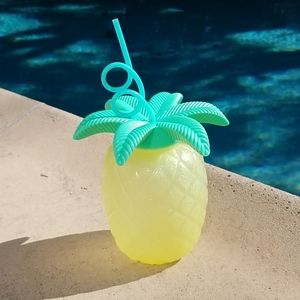 Pineapple drink holder Yellow